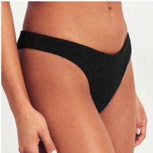 Hollister Smocked High Leg Bikini Bottom